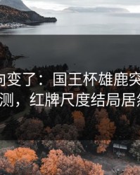 赛后风向变了：国王杯雄鹿突然失控，数据回测，红牌尺度结局居然反转！