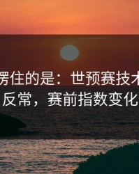 最让人愣住的是：世预赛技术统计一反常，赛前指数变化