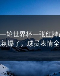 刚刚这一轮世界杯一张红牌改了命，现场气氛爆了，球员表情全写脸上