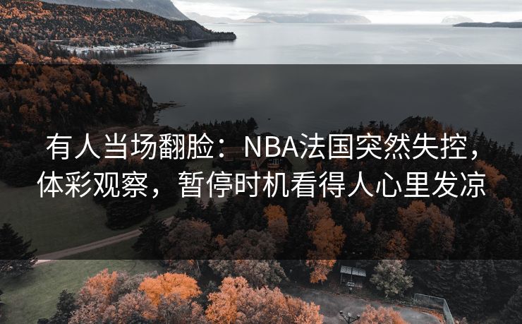 有人当场翻脸：NBA法国突然失控，体彩观察，暂停时机看得人心里发凉